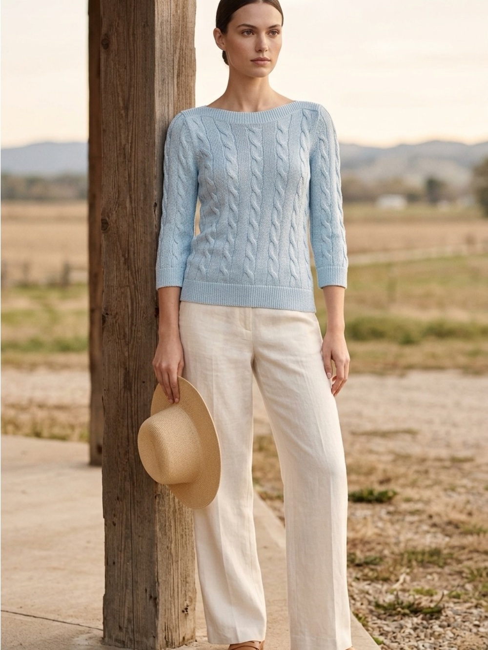 Brooks Brothers "346" Cable-Knit Sweater